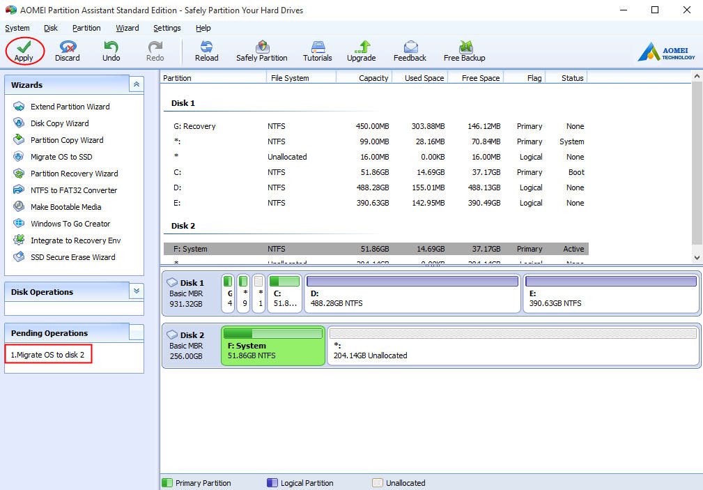 windows 10 migration tool ssd